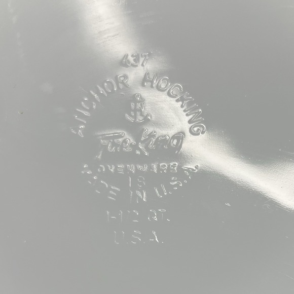 Vintage 437 Anchor Hocking Fire King Meadow‎ Green Casserole Dish W/Lid 1.5 Qt - Picture 8 of 10